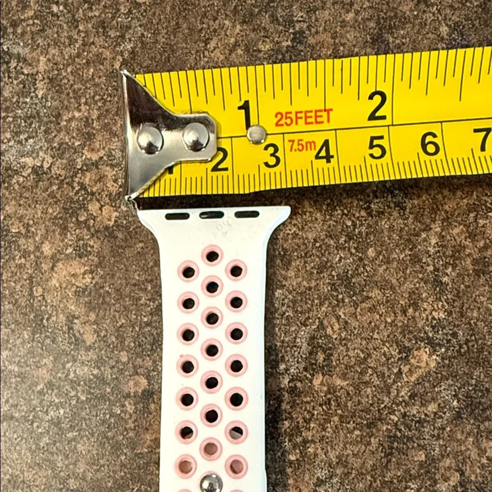 Pink and White Apple Watch Bands